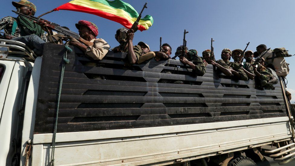 soldiers in Tigray