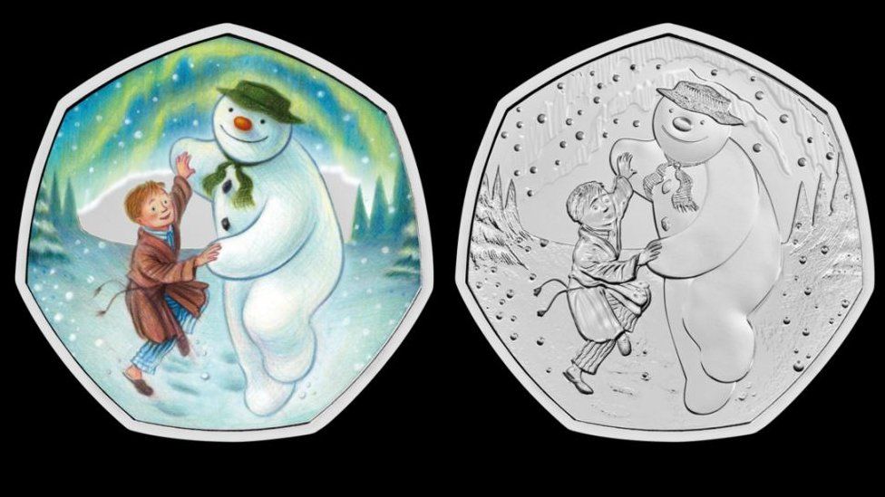 Snowman coin from Royal Mint