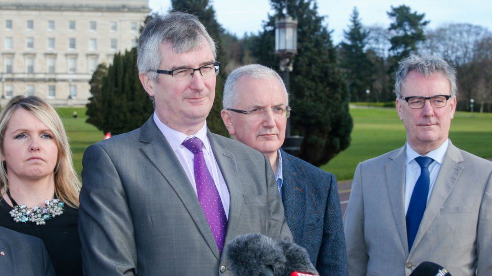 Tom Elliott with UUP colleagues