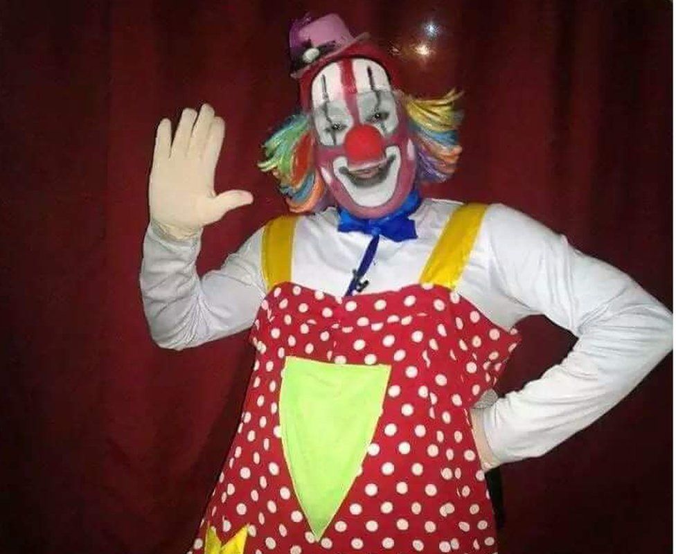 A clown at Rambo Circus