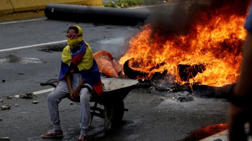 Anti-Maduro demonstrator in Caracas, 24 April