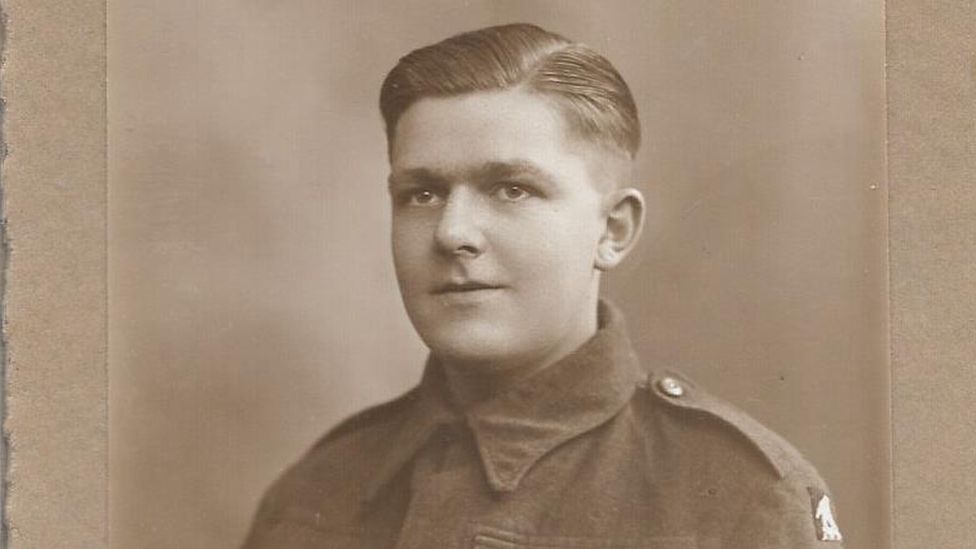 Arthur Oborne in his military uniform as a young man