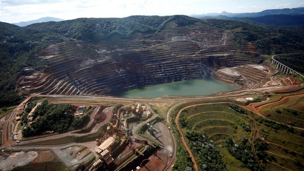 A view of the dam at Brazilian miner Vale"s Gongo Soco mine is seen in Barao de Cocais, Minas Gerais state