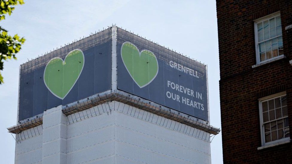Grenfell Tower in June 2021