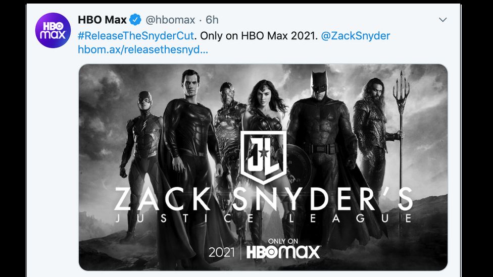 Zack Snyder S Justice League Re Cut Headed For Hbo Max Bbc News