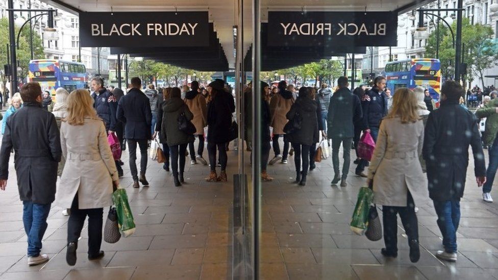 Shoppers on Black Friday