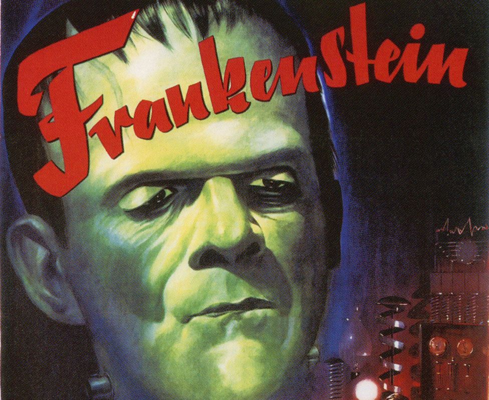 movie poster of Boris Karloff's Frankenstein