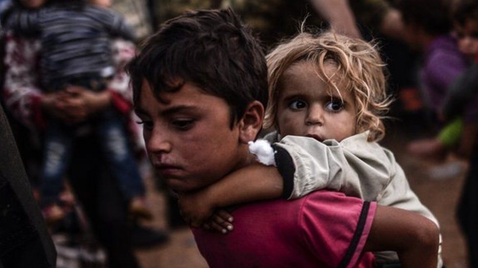Syrian children among several migrants