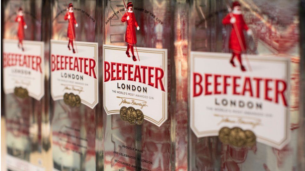 Beefeater Gin bottles