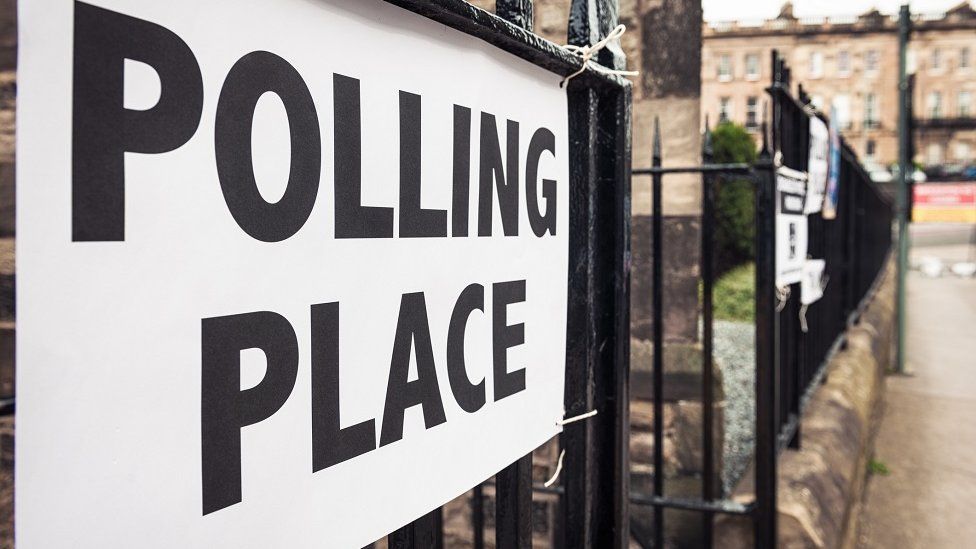 Polling place in Scotland