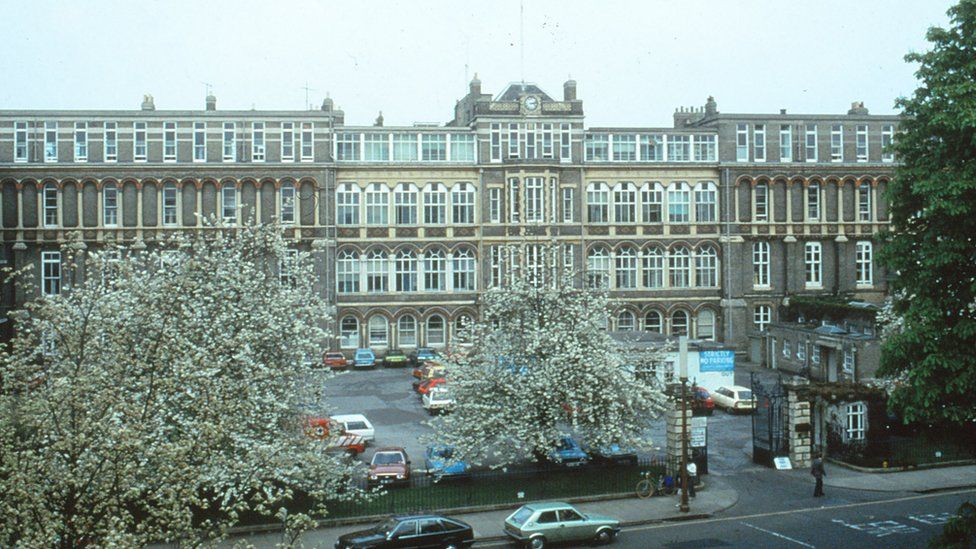 Addenbrooke's Hospital on Trumpington St, 1970s