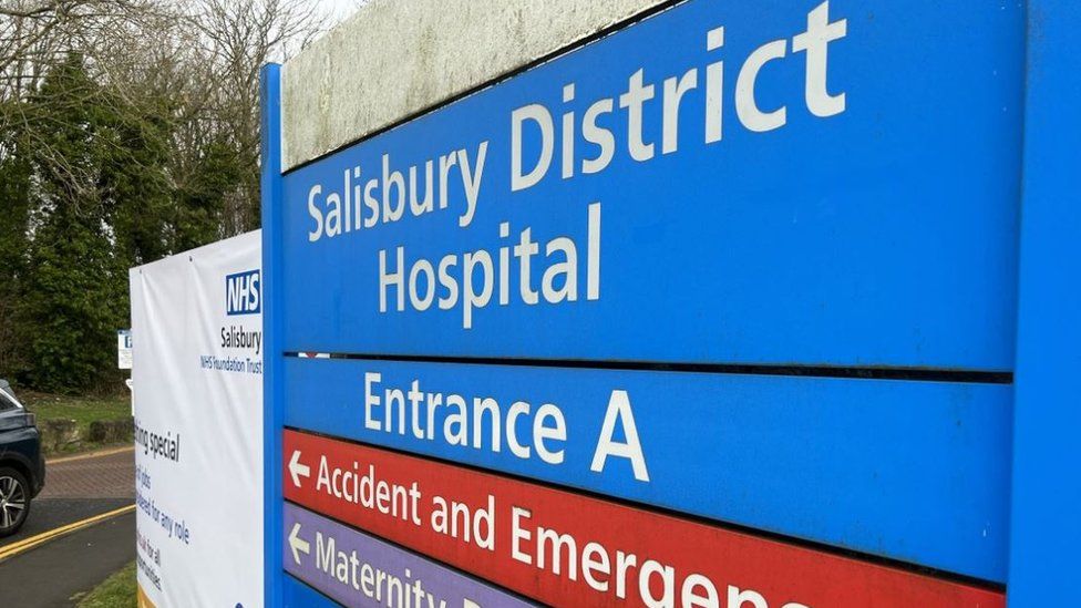 Salisbury District Hospital sign