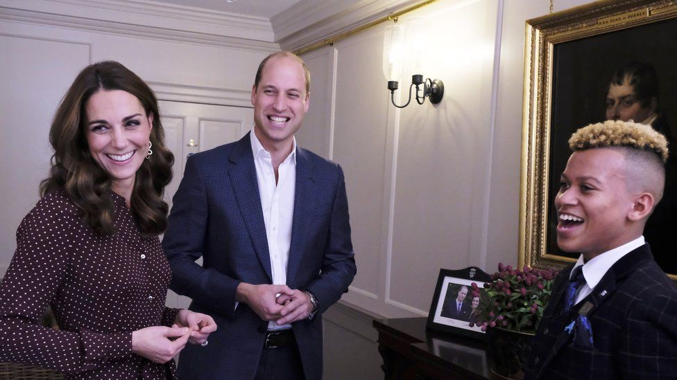 The Duke and Duchess of Cambridge and a teen hero