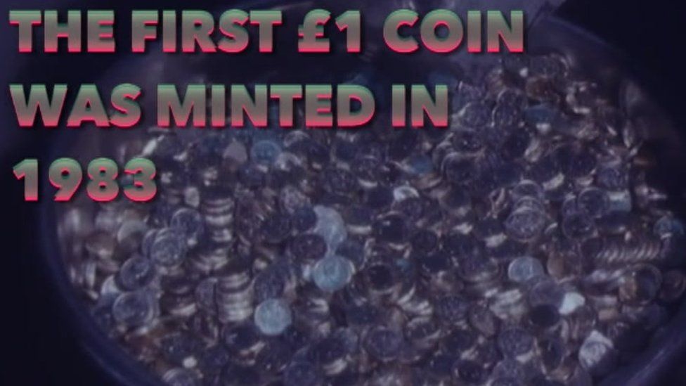 The final £1 coins being minted