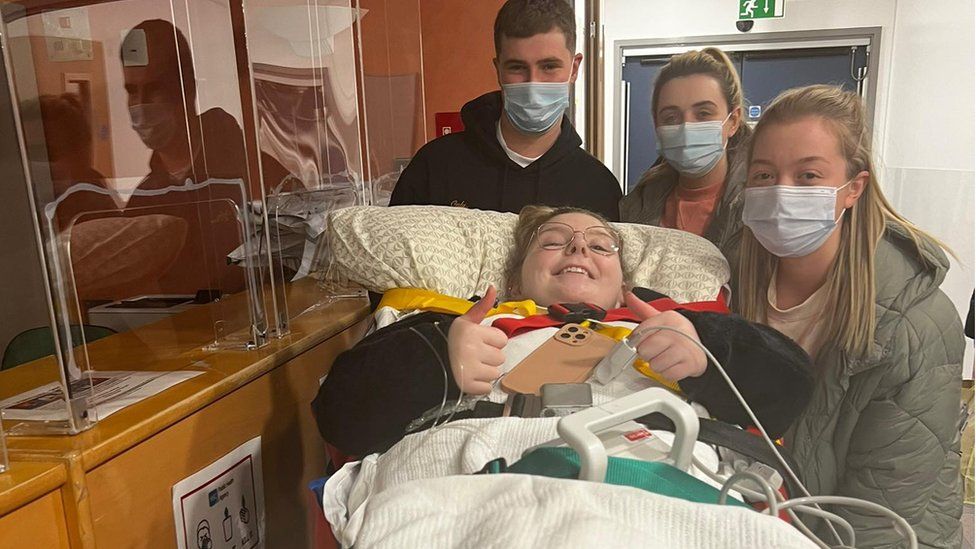Aoife Boyle pictured in hospital