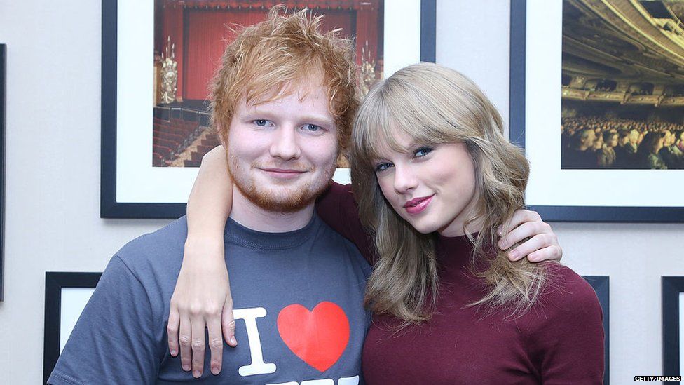Taylor Swift with Ed Sheeran