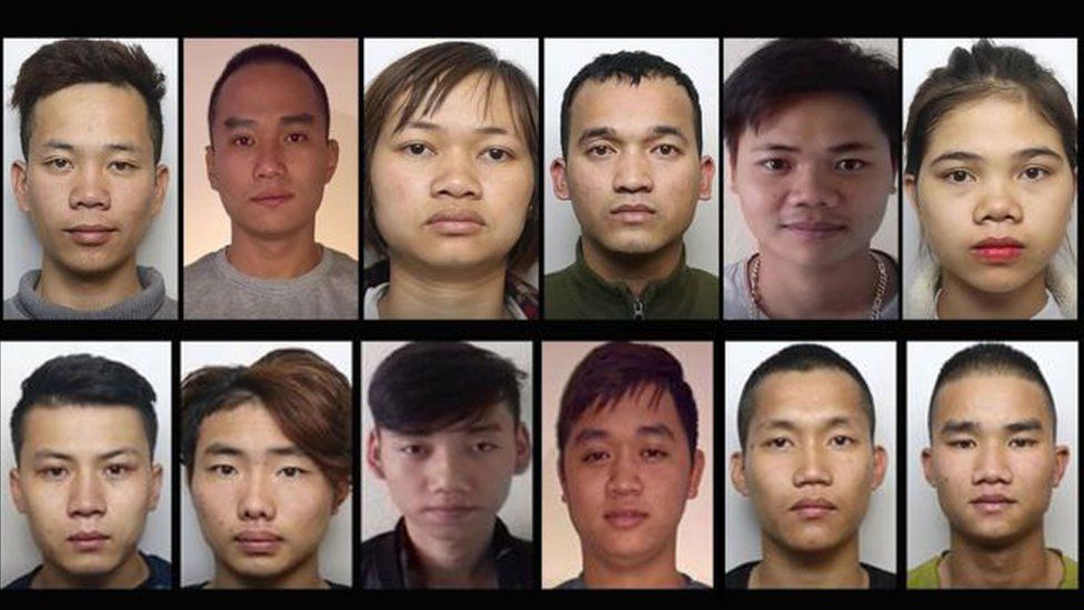 Police images of Vietnamese immigrants who have disappeared