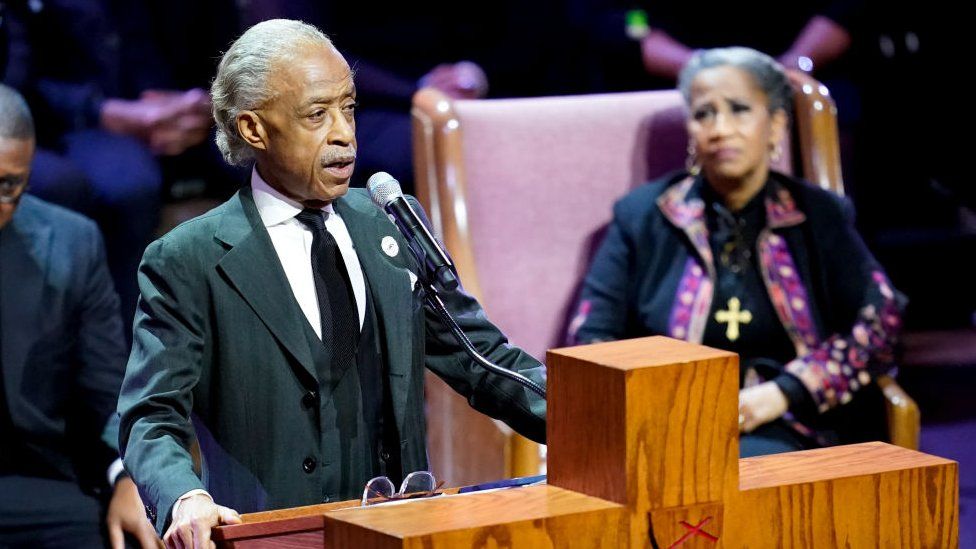 Al Sharpton mentioned the rumours during a church service