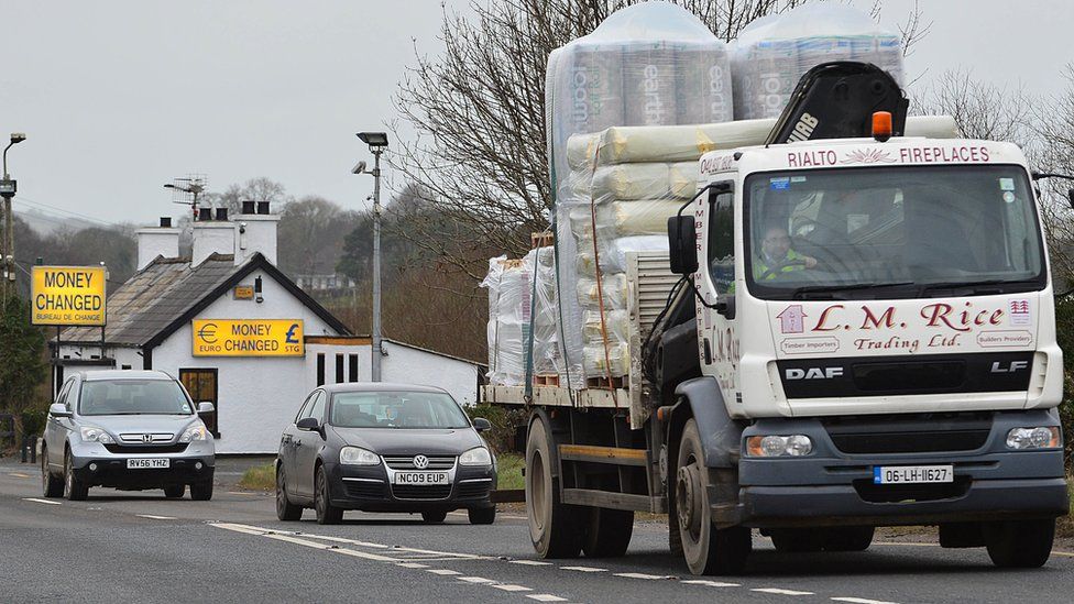Lorries at the border