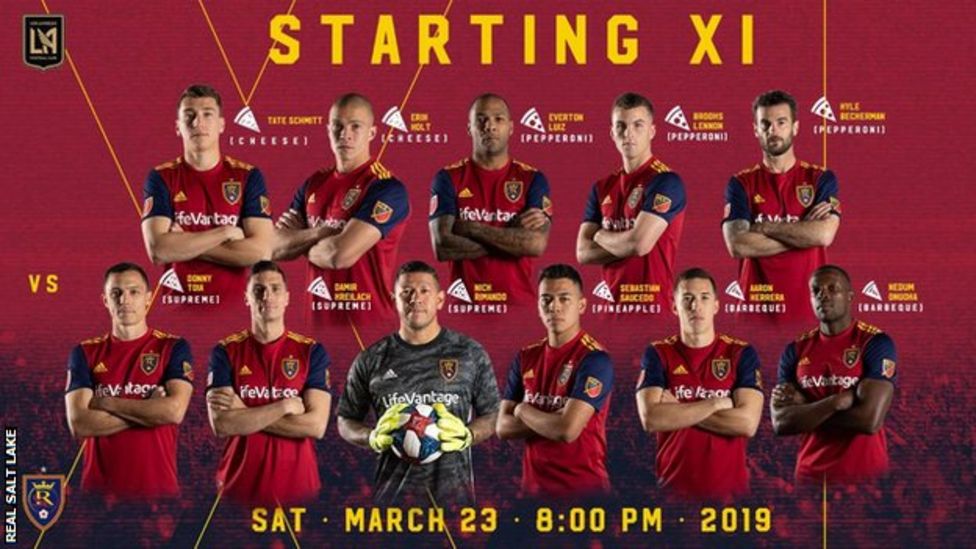 MLS side Real Salt Lake name team by favourite pizza topping - BBC Sport