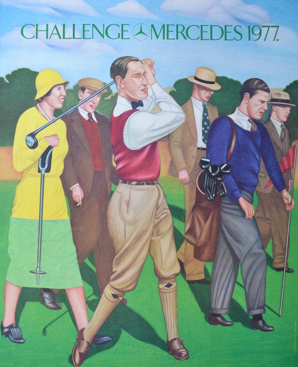 Golfers by Paul Leith for Mercedes in 1977