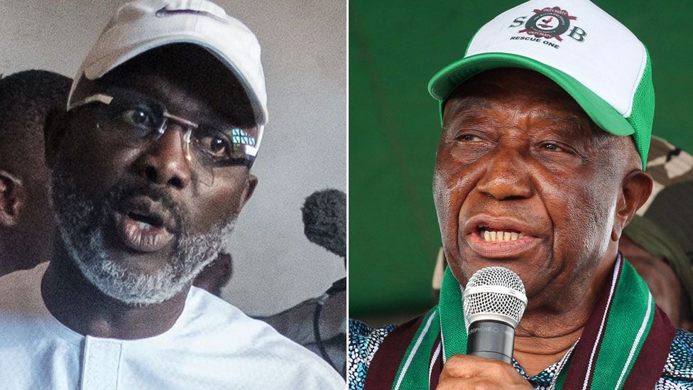 Liberia election result Weah and Joseph Boakai in neck and neck