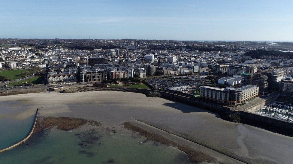 Aerial of Jersey St Helier