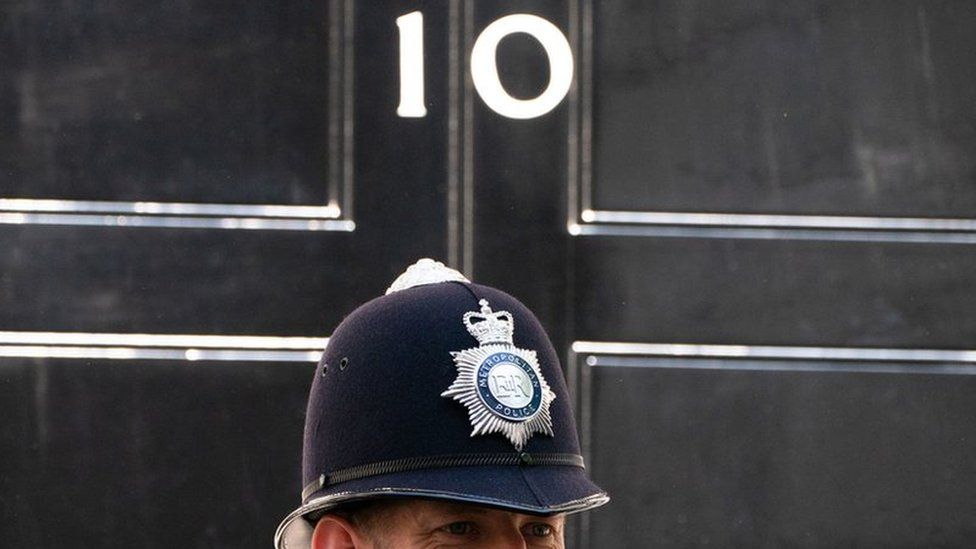 Officer outside No 10