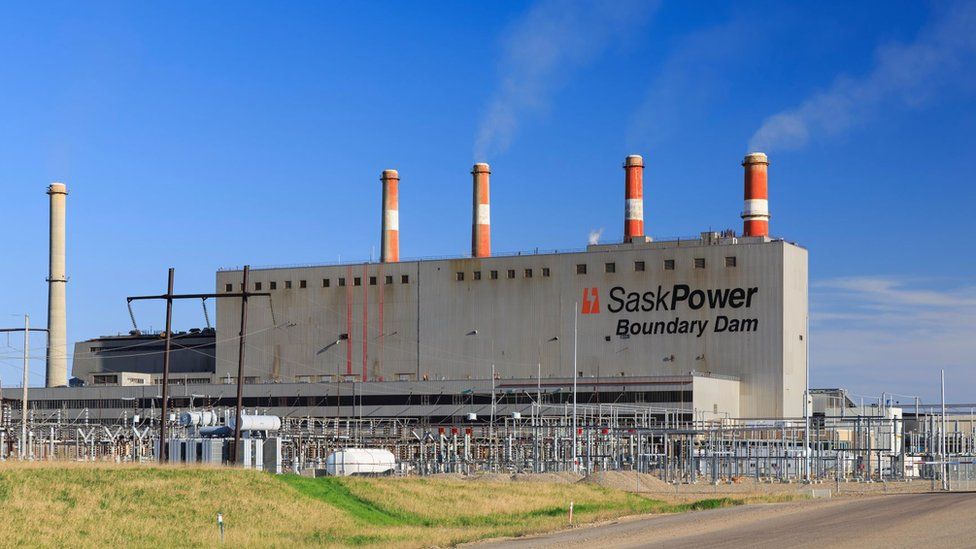 The Boundary Dam coal-fired power station in Saskatchewan, Canada
