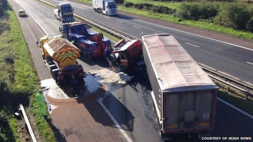 M1 Reopens After Lorry Crash - BBC News