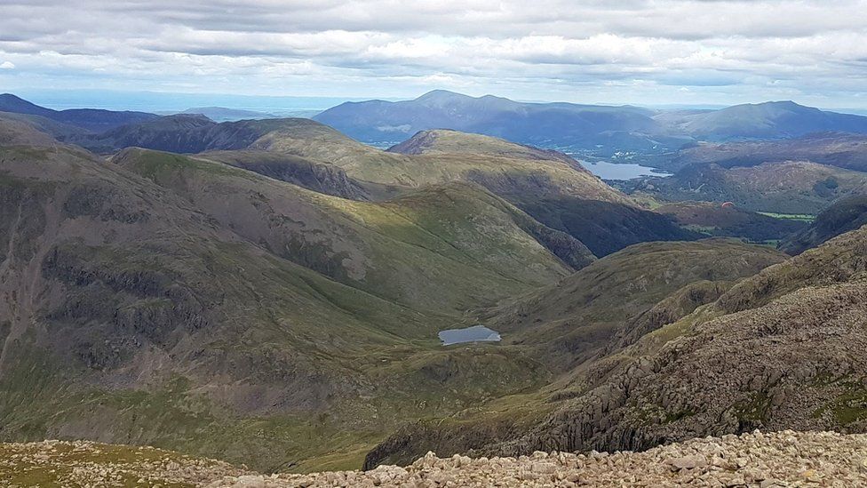 From the summit of Scafell Pike