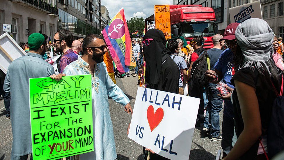Muslim pride marchers in 2016