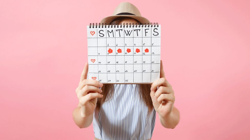 Woman with calendar