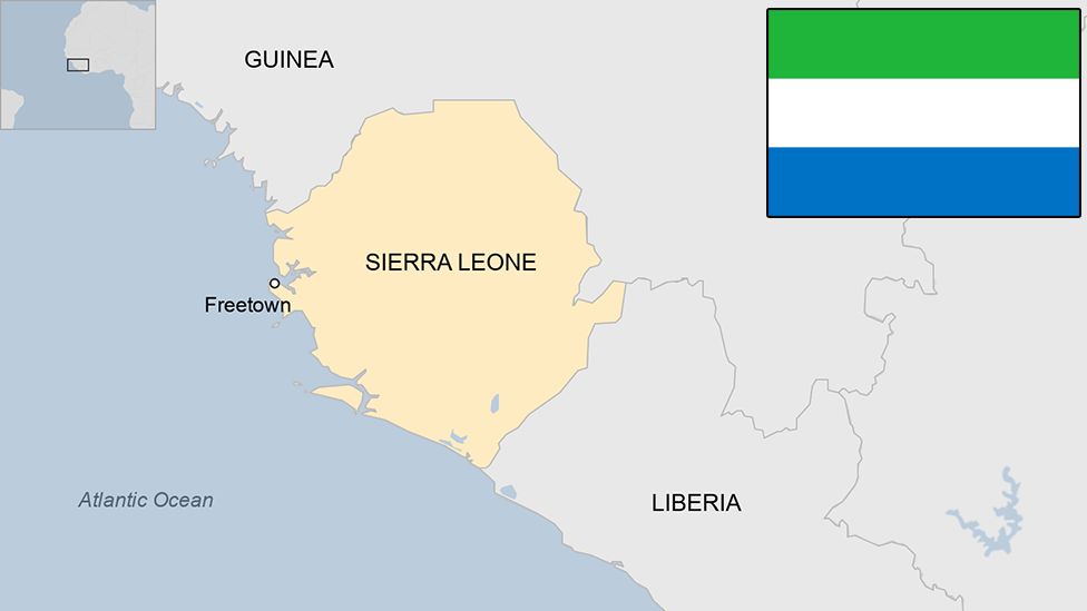 map of Sierra Leone