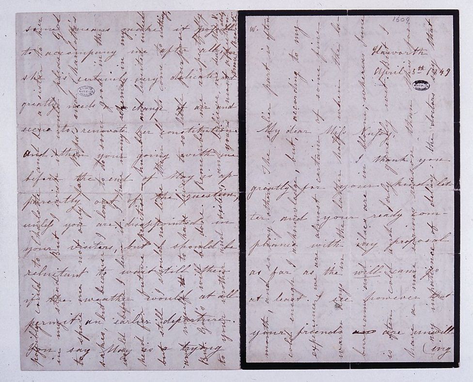 Anne Bronte's "crossed letter"