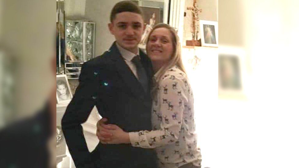 Nichola O'Connor pictured with her late son, Eamon
