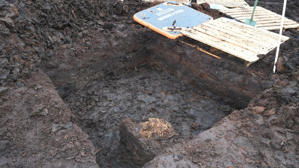The human remains were found at peatland in Bellaghy in October 2023