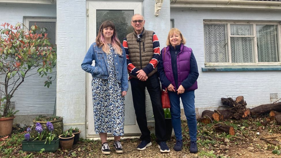 Rosie Harkon with Gary and Sue Faux