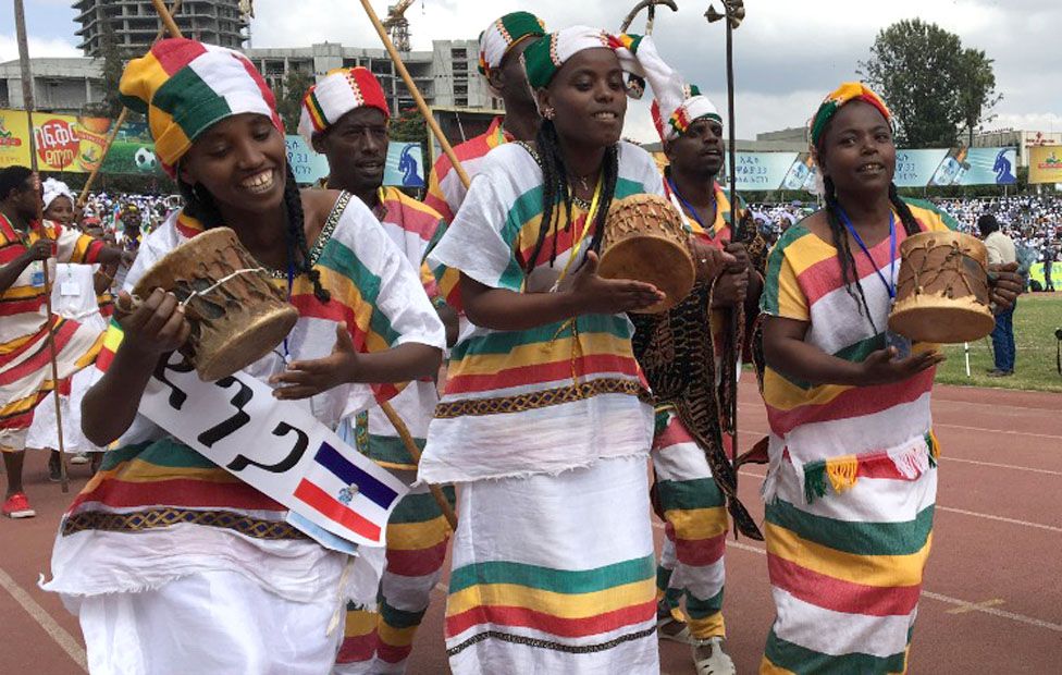 In Pictures Ethiopians Drum For Unity Bbc News 