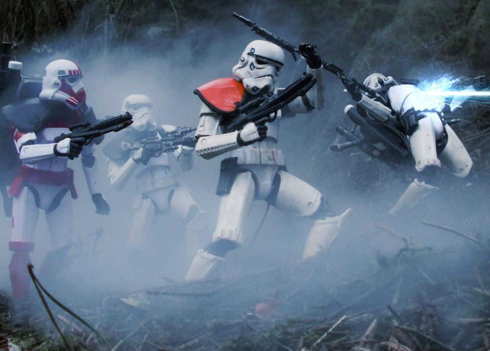 Stormtroopers in battle