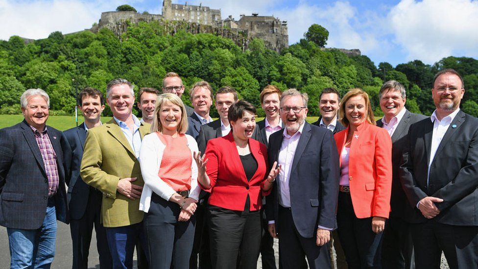 Ruth Davidson and her new MPs