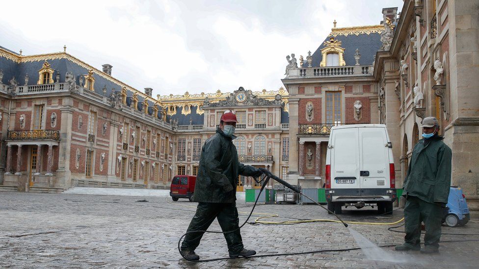 The Palace of Versailles just outside Paris is among the tourist destinations to have reopened