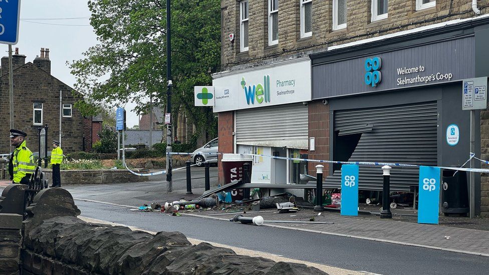 Skelmanthorpe ATM raid Police appeal over botched burglary BBC News