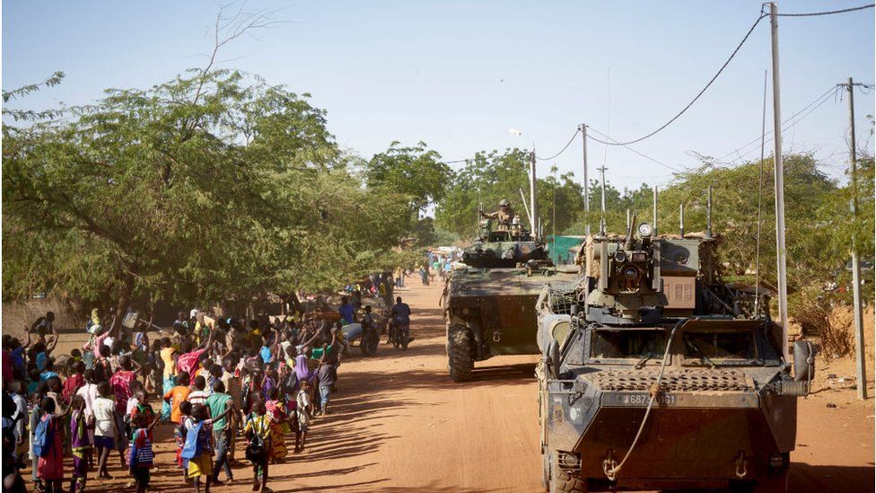 Патруль французской армии в Буркина-Фасо