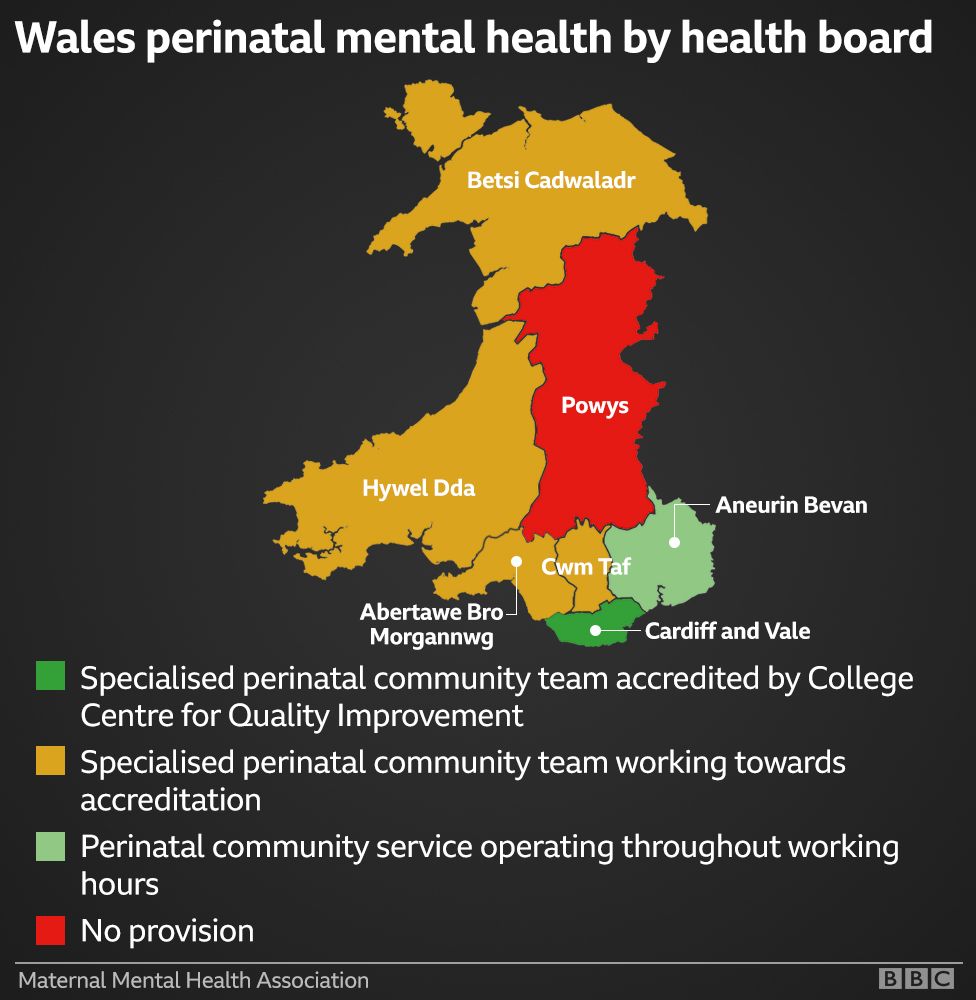 A map of perinatal mental health services