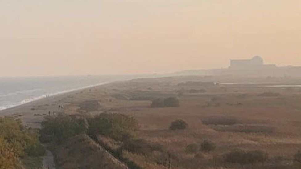 A distant shot of Sizewell B
