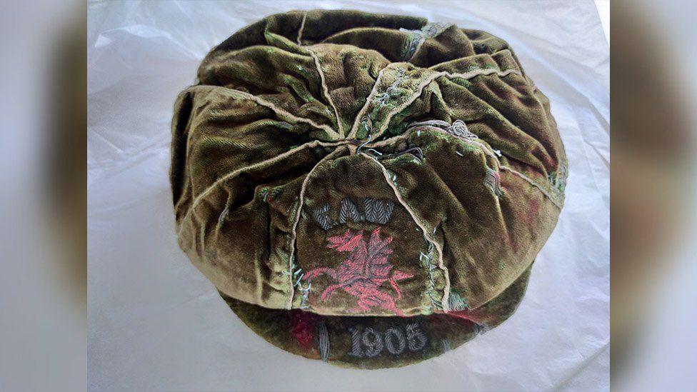 Walter Watkins' Wales cap from 1905