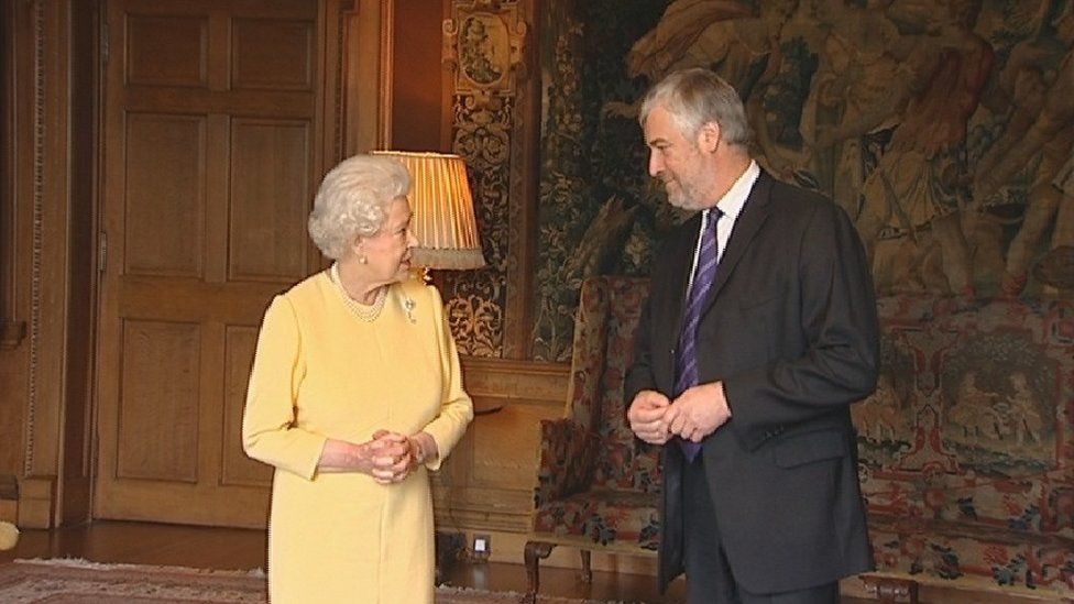 Fergusson with the Queen