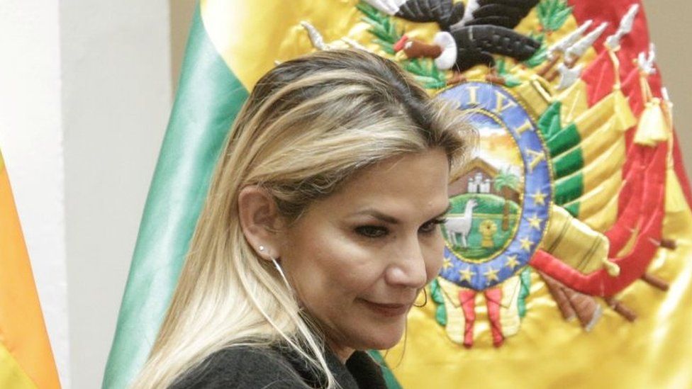 Bolivia's interim President Jeanine Áñez. File photo