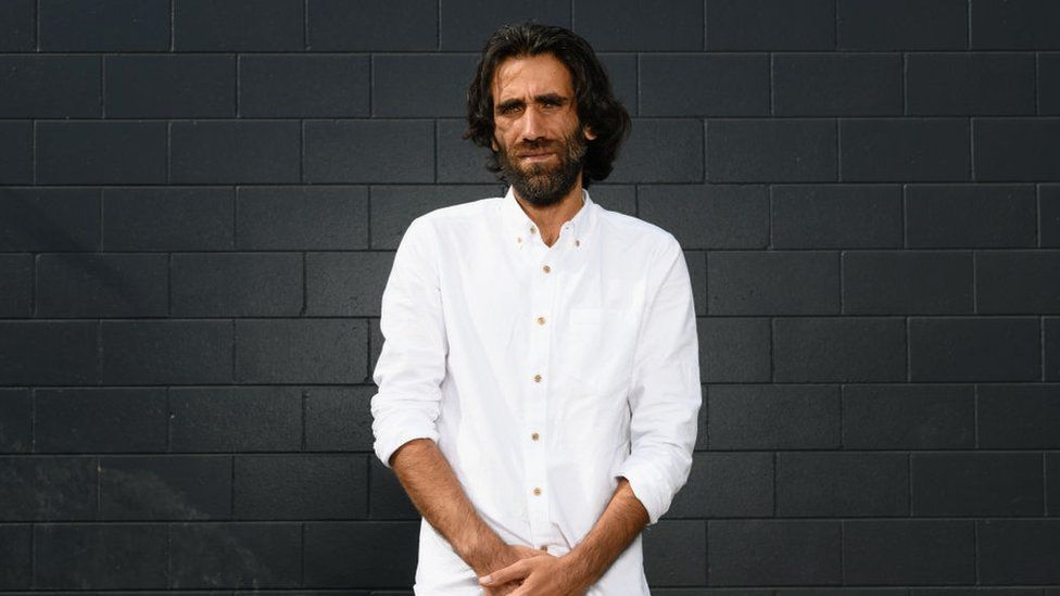 Behrouz Boochani pictured during a photo shoot on November 19, 2019 in Christchurch, New Zealand.